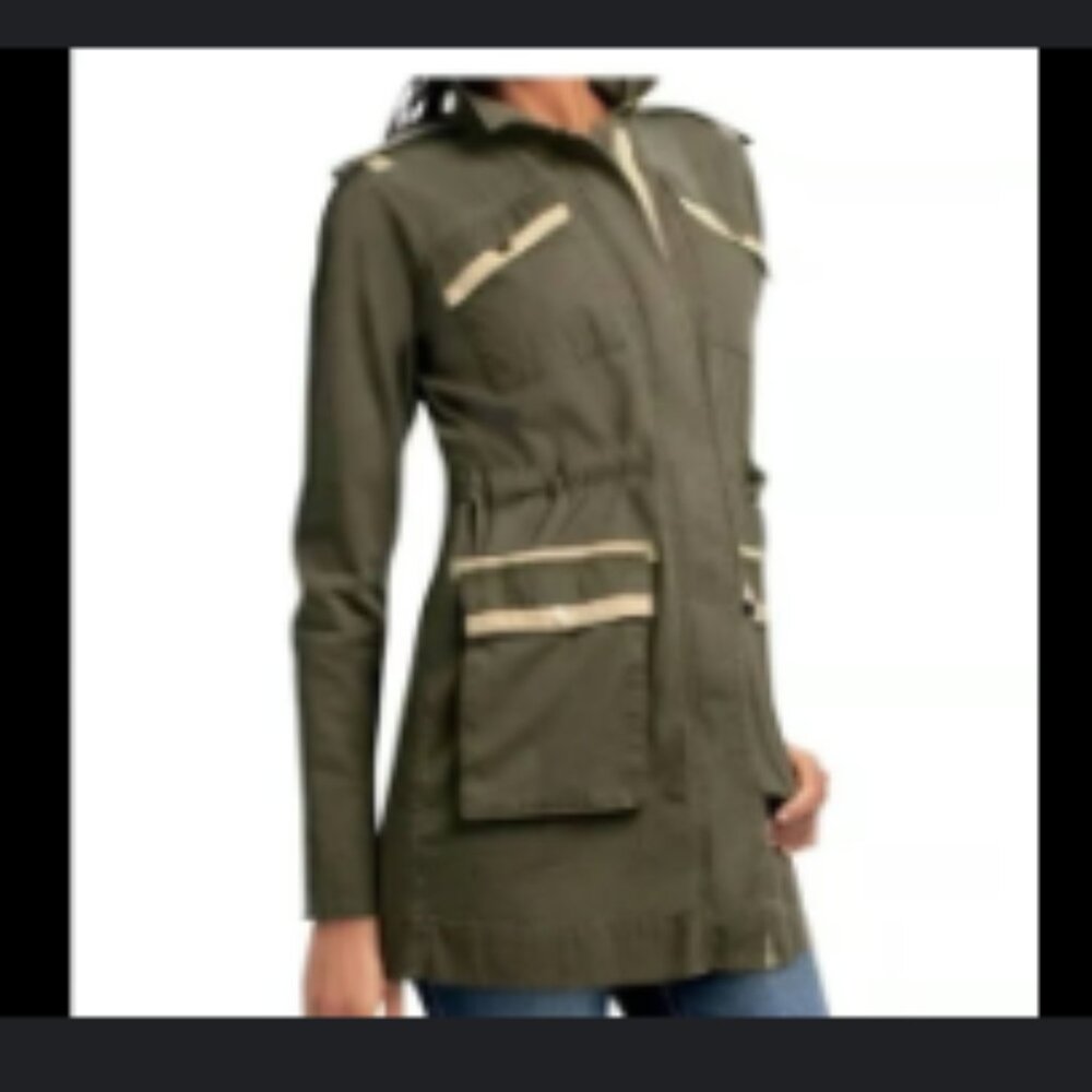 CAbi Army Green Anorak Military Utility Cargo Jacket
